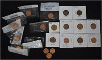 Collection Of Lincoln Cents; Most Uncirculated