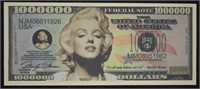 Crisp Uncirculated Marilyn Monroe 1 Million Dollar