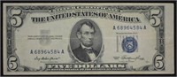 1953 Series U.S. Silver Certificate $5 Five Dollar