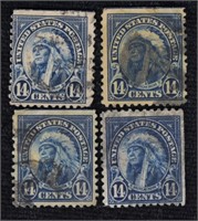 U.S. Indian Chief Stamps, Philatelic, Postal Histo