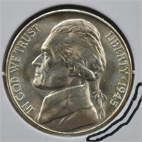 1945 S Wartime Jefferson Nickel