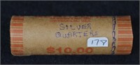Roll of Mixed Date Silver Washington Quarters