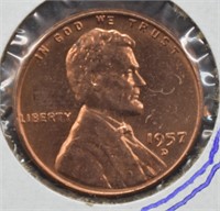 1957 D Lincoln Cent
