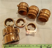 (7) NICKLE PLATED FIRE FITTINGS