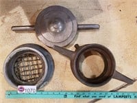 (3) FIRE FITTINGS: STRAINER, CAP & UNION
