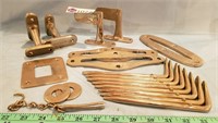(19) NICKLE PLATED FIRE TRUCK HARDWARE