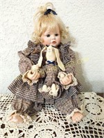 Blond Doll with Rabbit