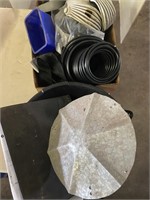 Oil pan, knee pads, vent cover