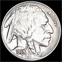 1938-D Buffalo Head Nickel NEARLY UNCIRCULATED