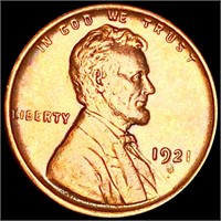 1921-S Lincoln Wheat Penny UNCIRCULATED