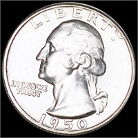 1950-S Washington Silver Quarter UNCIRCULATED