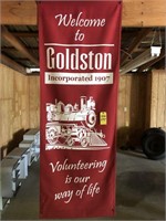 Welcome To Goldston Banner 82" Tall, 30" Wide