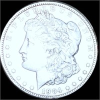 1904 Morgan Silver Dollar ABOUT UNCIRCULATED