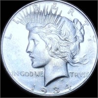 1934-D Silver Peace Dollar CLOSELY UNCIRCULATED