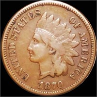 1870 Indian Head Penny NICELY CIRCULATED