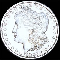 1897-O Morgan Silver Dollar AU+