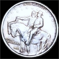 1925 Stone Mountain Half Dollar CLOSELY UNC