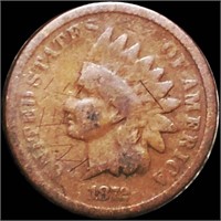 1872 Indian Head Penny NICELY CIRCULATED