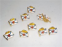 Lot of 10 Nova Scotia Flag Pins