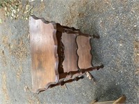Small decorative wood table