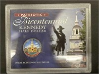 Patriotic Bicentennial Kennedy Half Dollar