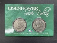 Eisenhower Silver Dollar First And Last Year