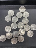 (19) 1971-1970 Kennedy Half Dollars