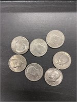 (7) 1971&1979 Kennedy Half Dollars