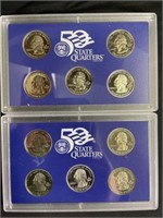 2- United States Mint 50 State Quarters Proof Set