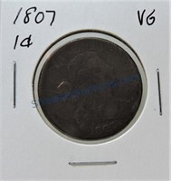 1807 large cent, VG