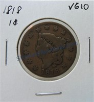 1818 large cent,VG10