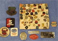 Lot pins and patches