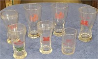 (7) assorted Beer Glasses