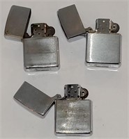 (3) Zippo Lighters