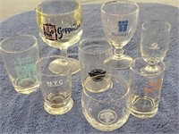Lot of (8) Assorted Glasses