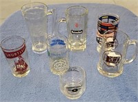 Lot of (7) assorted Beer Glasses
