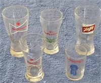 Lot of (5) Assorted Beer Glasses