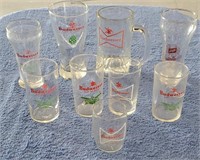 Lot of (9) Assorted Beer Glasses
