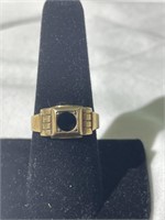 Vintage Men's Ring Mount 10k sz 8.75