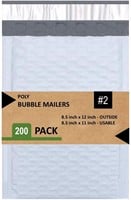 200ct Sales4Less 2 Poly Bubble Mailers 8.5X12 inch