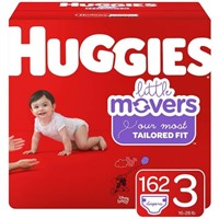 Huggies Little Movers Diapers - Size 3 (162ct)