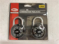 (8x bid) Bell 2 Pk Combination Padlocks