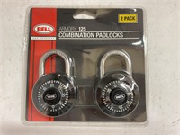 (14x bid) Bell 2 Pk Combination Padlocks