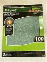 (40x bid) 3pk Gator 9"x 11" Stripping Sand Paper