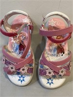 Frozen flip-flops sandals size 9 Disney like new