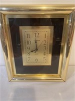 Gold frame Cannon quartz wall hanging clock -