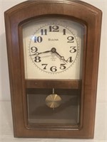 Clock Bulova Quartz - measures 16"x10”