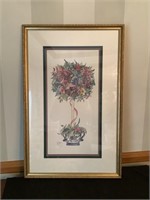Topiary tree framed print