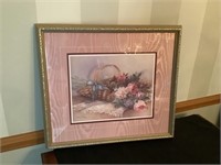 Floral framed print