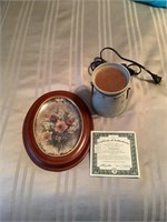 Electric candle warmer and enchantment plate